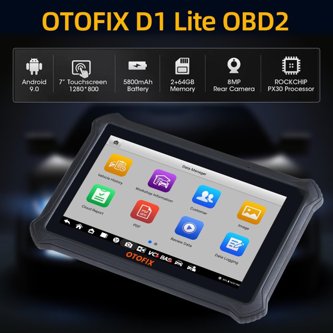 2024 OTOFIX D1 Lite OBD2 Bi-directional Car Diagnostic Scan Tool All System Diagnoses Upgrade Version of MK808BT/ MK808