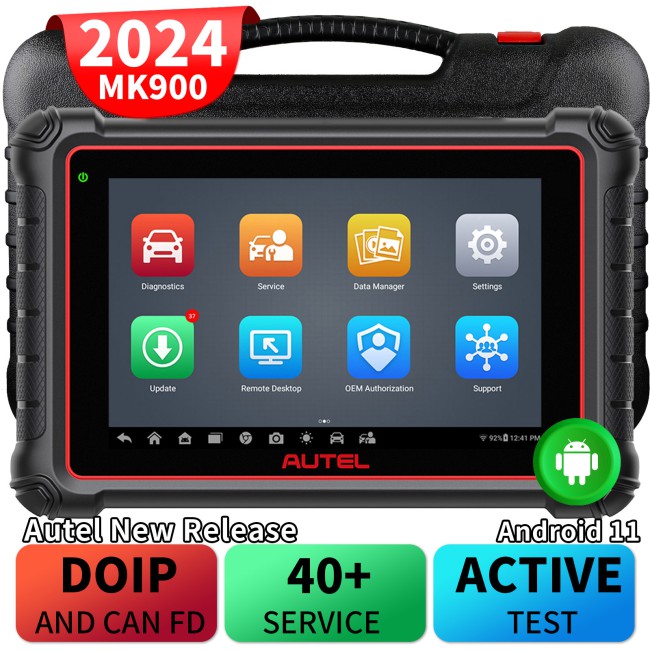 2024 Autel MaxiCOM MK900 All Systems Diagnostic Scanner with Android 11.0 Upgraded of MK808/ MX900