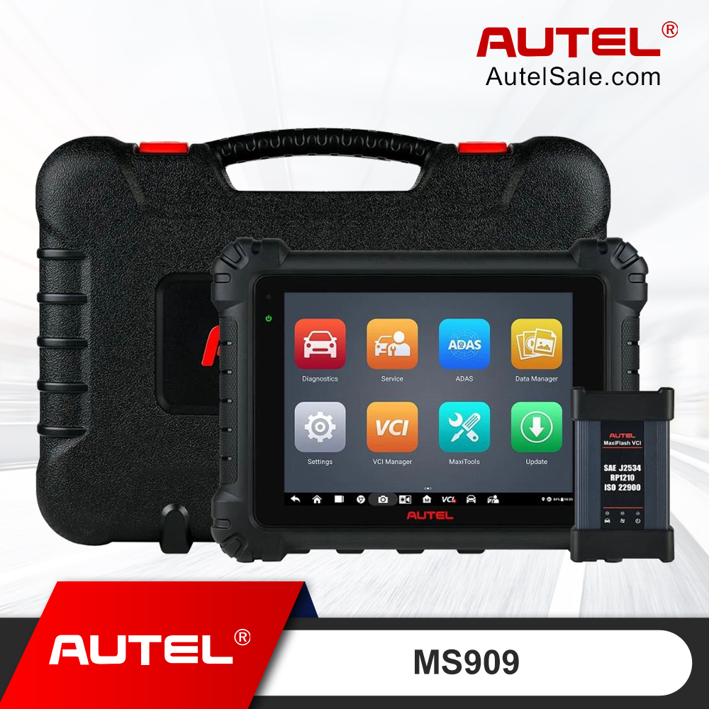AUTEL AUL-MS909CV Heavy Duty Commercial Vehicle Diagnostic Scan Tool Kit