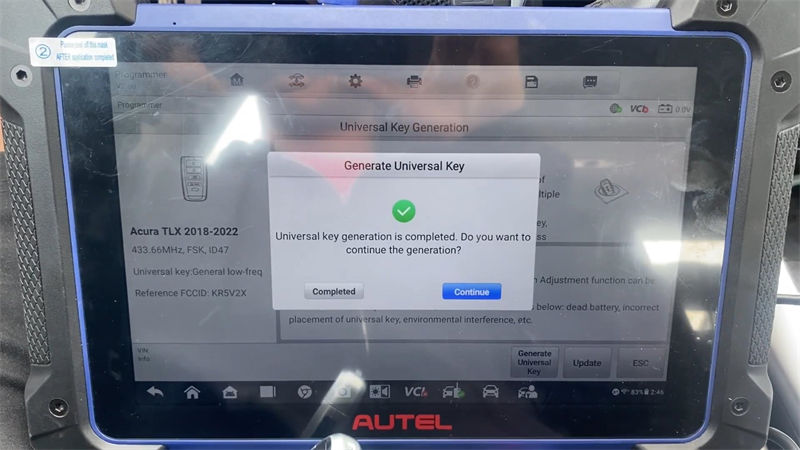 Autel IM608II program Acura all keys lost